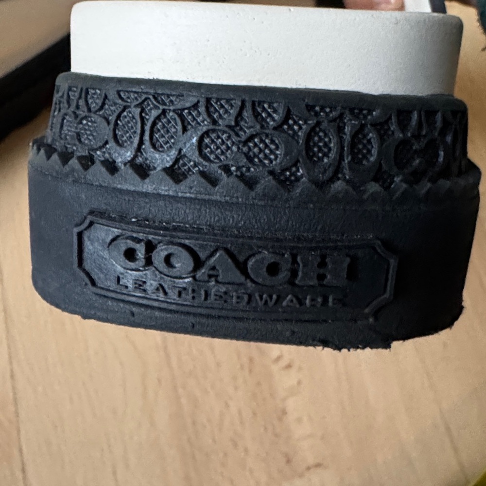 Coach Lainey Sandals in Chalk Black Rubber size 9 - Picture 6 of 6